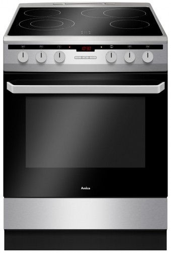 Amica 618CE3.434HTaKDQ(Xx) Freestanding cooker Ceramic Stainless steel A-20% image 1