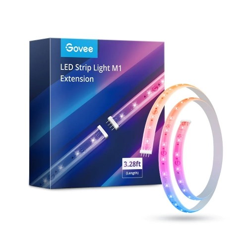 Govee H100E LED gaismas lentes M1 pagarinājums 1 m | LED lentes pagarinājums | RGBIC, saderīgs ar Matter image 1