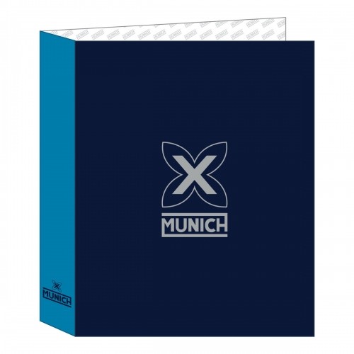 Ring binder Munich Nautic Navy Blue A4 27 x 33 x 6 cm image 1