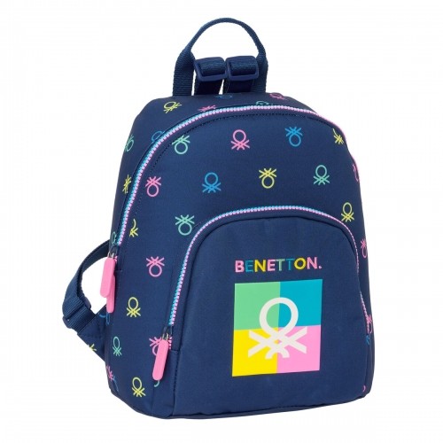 Rucksack Benetton Cool Mini Navy Blue 25 x 30 x 13 cm image 1