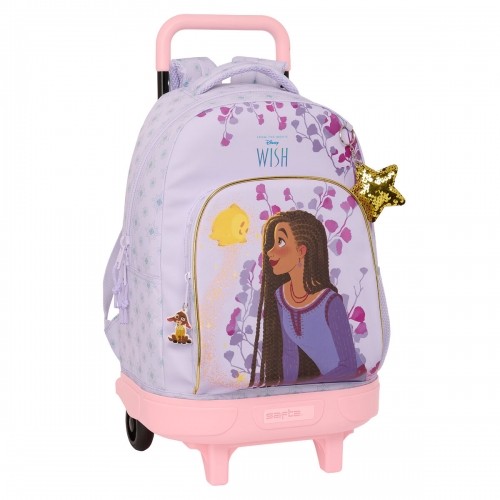 School Rucksack with Wheels Wish Lilac 33 X 45 X 22 cm image 1