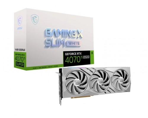 MSI GeForce RTX 4070 Ti SUPER 16G GAMING X SLIM WHITE NVIDIA 16 GB GDDR6X image 1