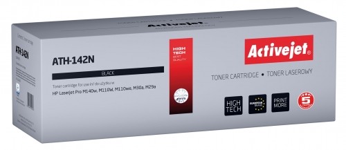 Activejet ATH-142N toner for HP printer, Replacement HP 142A W1420A; Supreme; 950 pages; black image 1