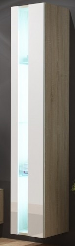 Cama Meble Cama Shelf unit VIGO NEW 180/40/30 sonoma/white gloss image 1
