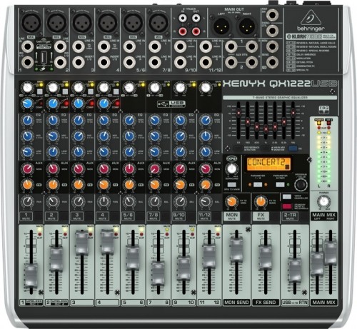 Behringer QX1222USB audio mixer 16 channels image 1