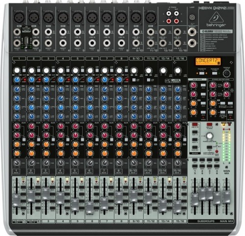 Behringer QX2442USB audio mixer 24 channels image 1