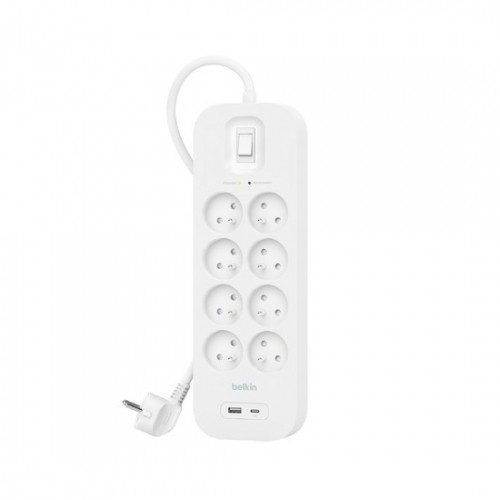 Belkin SRB003CA2M surge protector White 8 AC outlet(s) 2 m image 1