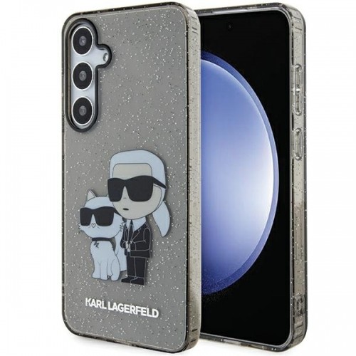 Karl Lagerfeld KLHCS24SHNKCTGK S24 S921 czarny|black hardcase Glitter Karl&Choupette image 1