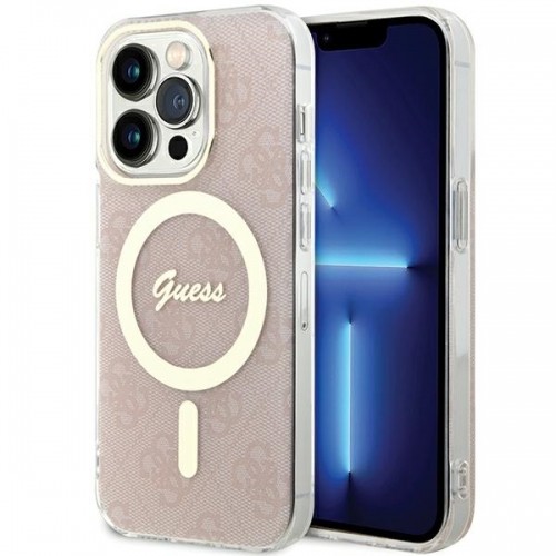 Guess GUHMP15LH4STP iPhone 15 Pro 6.1" rózowy|pink hardcase IML 4G MagSafe image 1