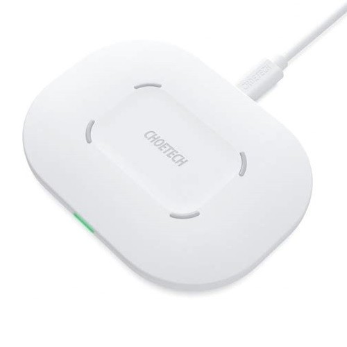 Fast Wireless Charging Pad CHOETECH, 15W, white image 1
