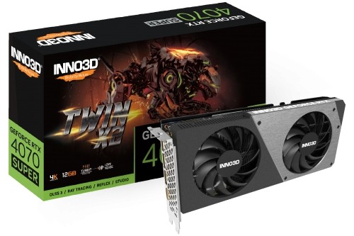 Inno3D GeForce RTX 4070 SUPER TWIN X2 - 12GB GDDR6X, 1x HDMI, 3x DP image 1