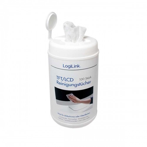 Moist Wipes for Screens LogiLink (100 Units) image 1
