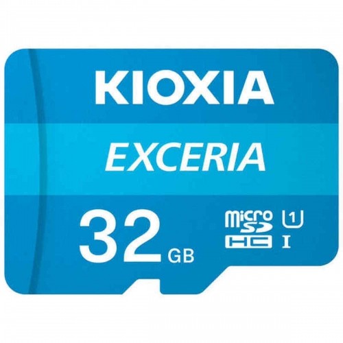 Micro SD Memory Card with Adaptor Kioxia Exceria UHS-I Class 10 Blue image 1