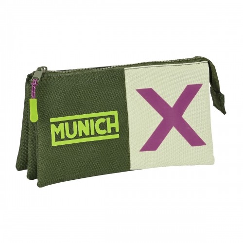 Triple Carry-all Munich Bright khaki Green 22 x 12 x 3 cm image 1