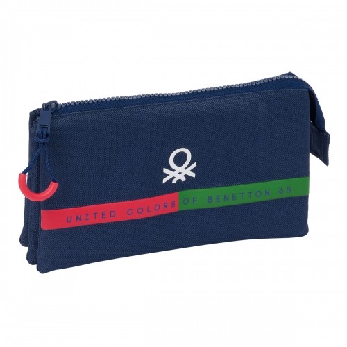 Triple Carry-all Benetton Italy Navy Blue 22 x 12 x 3 cm image 1