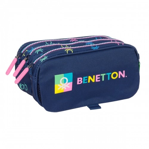 Triple Carry-all Benetton Cool Navy Blue 21,5 x 10 x 8 cm image 1