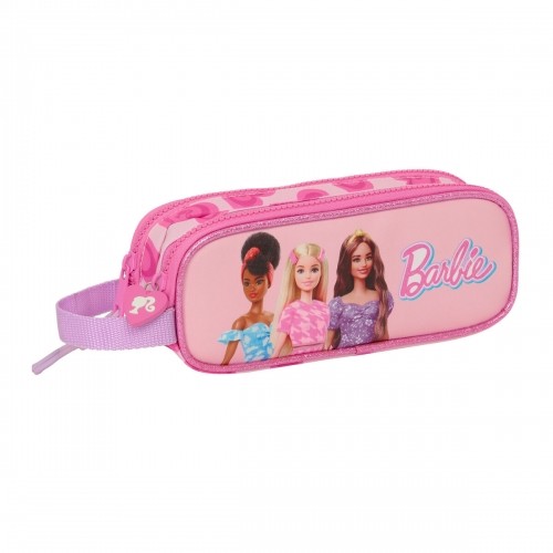 Divkāršs futrālis Barbie Love Rozā 21 x 8 x 6 cm image 1