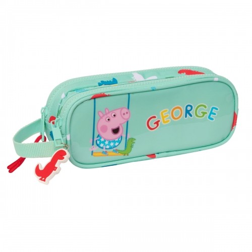 Divkāršs futrālis Peppa Pig George Piparmētra 21 x 8 x 6 cm image 1