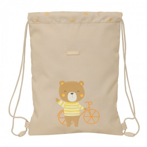 Backpack with Strings Safta Osito Beige 26 x 34 x 1 cm image 1