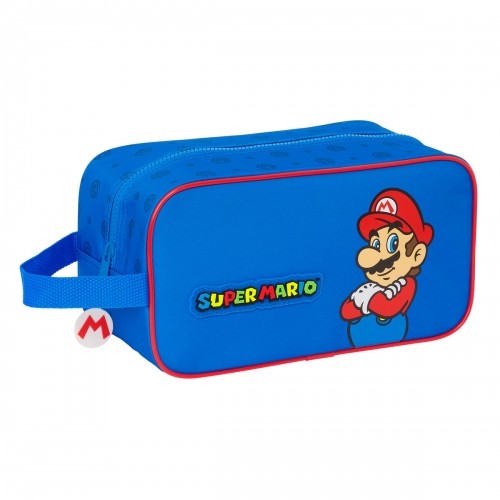 Travel Slipper Holder Super Mario Play Blue Red 29 x 15 x 14 cm image 1