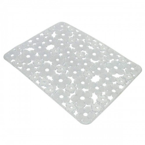 Draining Rack for Kitchen Sink Metaltex Rectangular PVC Translucent (30 x 40 cm) image 1