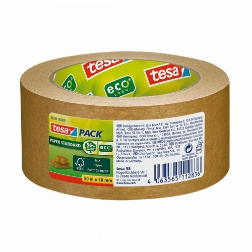 Adhesive Tape TESA 50 mm 50 m Ecological Packaging Paper image 1