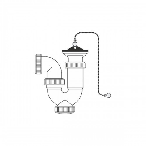 Washbasin Siphon Mirtak PVC image 1