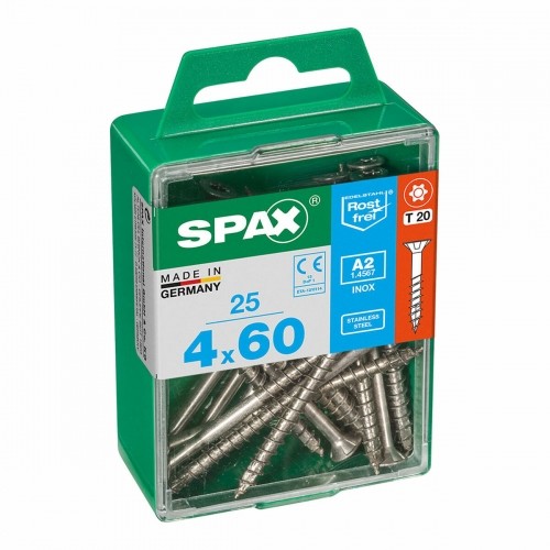 Box of screws SPAX 4197000400602 Wood screw Flat head (4 x 60 mm) (4,0 x 60 mm) image 1