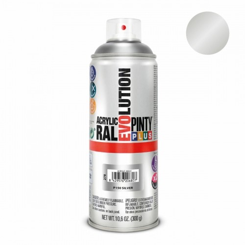 Spray paint Pintyplus Evolution P150 400 ml Silver image 1