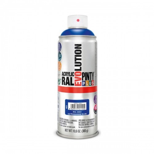 Spray paint Pintyplus Evolution RAL 5002 400 ml Ultramarine Blue image 1