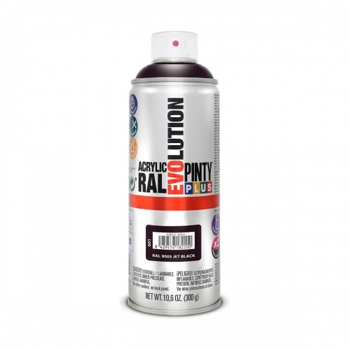Spray paint Pintyplus Evolution RAL 9005 400 ml Jet Black image 1