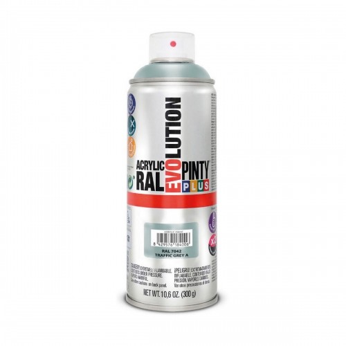 Spray paint Pintyplus Evolution RAL 7042 400 ml Traffic Grey image 1