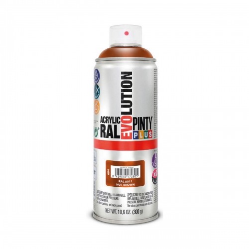 Spray paint Pintyplus Evolution RAL 8011 400 ml Nut Brown image 1