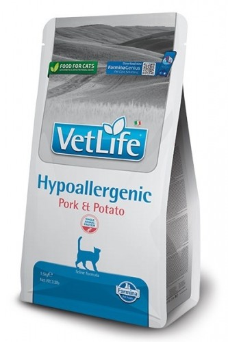 FARMINA VET LIFE NAT CAT HYPO PORK POTATO ADULT 1,5kg image 1