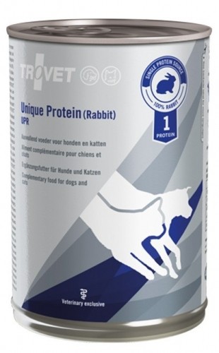 TROVET Unique Protein UPR with rabbit - Wet dog and cat food - 400 g image 1