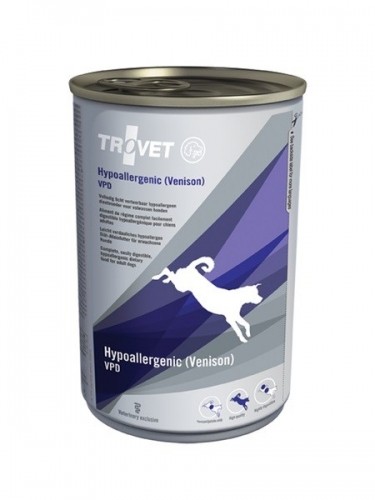 TROVET Hypoallergenic VPD with venison - Wet dog food - 400 g image 1