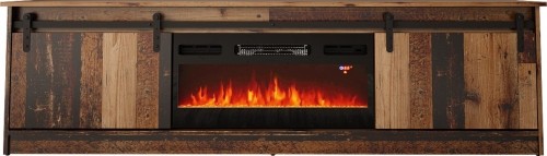 Cama Meble RTV GRANERO + fireplace cabinet 200x56.7x35 old wood image 1