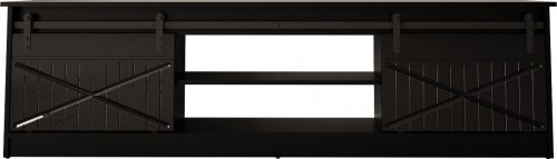 Cama Meble RTV GRANERO 200x56.7x35 black/black gloss cabinet image 1