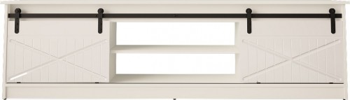 Cama Meble RTV GRANERO cabinet 200x56.7x35 white/gloss white image 1
