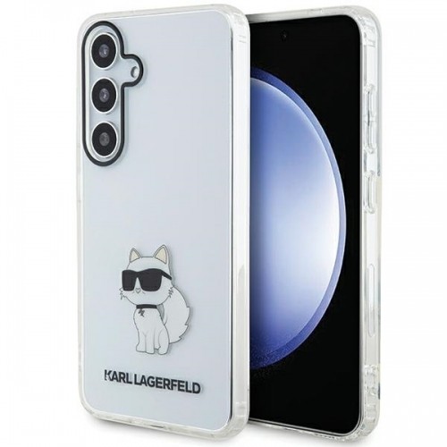 OEM Original Pouch KARL LAGERFELD hardcase IML Choupette KLHCS24SHNCHTCT for Samsung Galaxy S24 transparent image 1