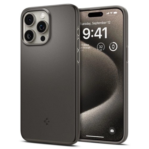 Spigen Thin Fit, gunmetal - iPhone 15 Pro Max image 1