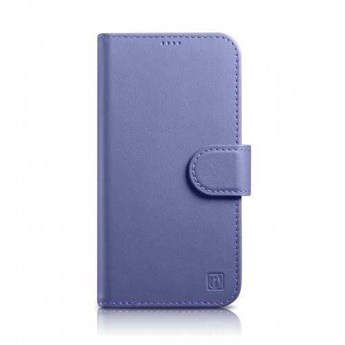 iCarer Wallet Case 2in1 Cover iPhone 14 Pro Anti-RFID Leather Flip Case Light Purple (WMI14220726-LP) image 1