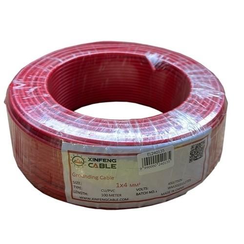 Hismart Grounding Cable, cooper, solid, 4 mm2, 100m image 1