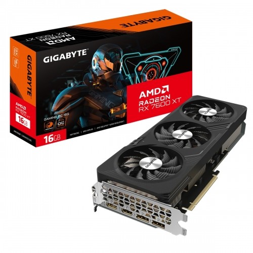 Gigabyte Radeon RX 7600XT Gaming OC Grafikkarte - 16GB GDDR6, 2x HDMI, 2x DP image 1