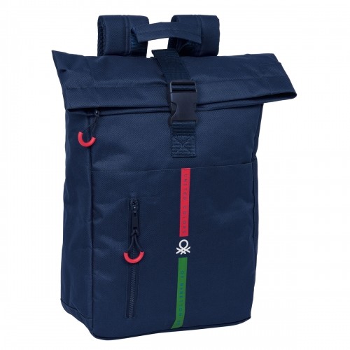 Laptop Backpack Benetton Italy Navy Blue 28 x 42 x 13 cm image 1