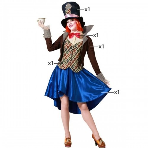 Costume for Adults Crazy Female Milliner image 1