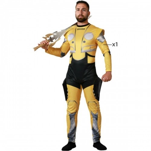 Costume for Adults Robot Yellow (1 Piece) image 1