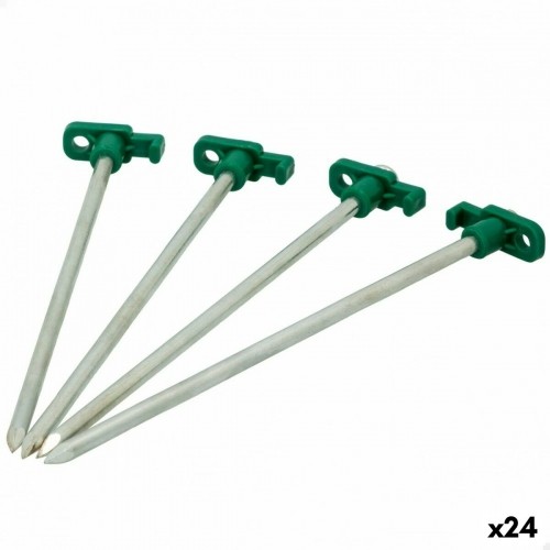 Camping peg Aktive 25 cm 4 Pieces Ø 8 mm (24 Units) image 1