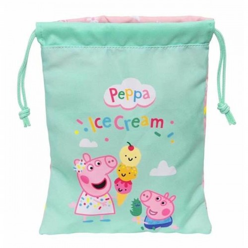 Контейнер для обеда Peppa Pig Ice cream мешок 20 x 25 x 1 cm Розовый Мята image 1