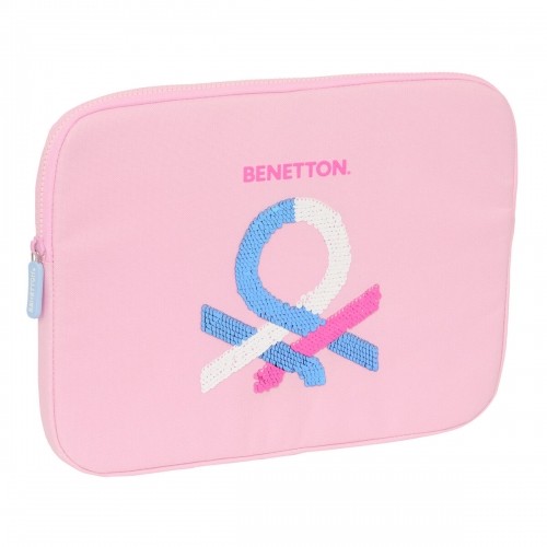 Laptop Cover Benetton Pink Pink 15,6'' 39,5 x 27,5 x 3,5 cm image 1